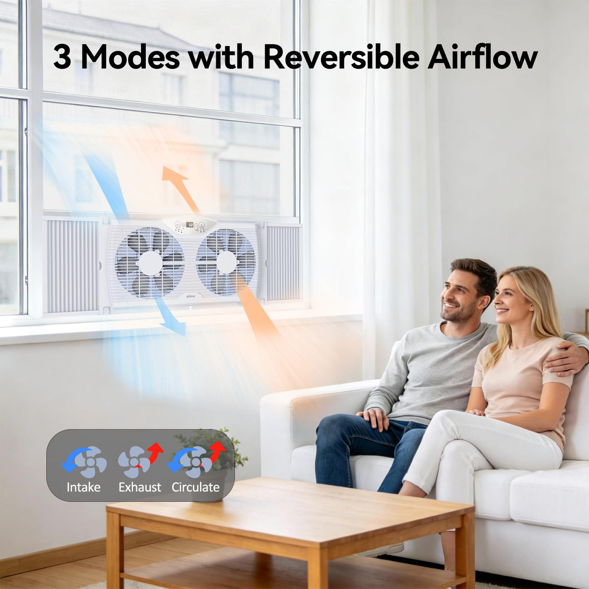 9'' Window Fan with Thermostat L7604