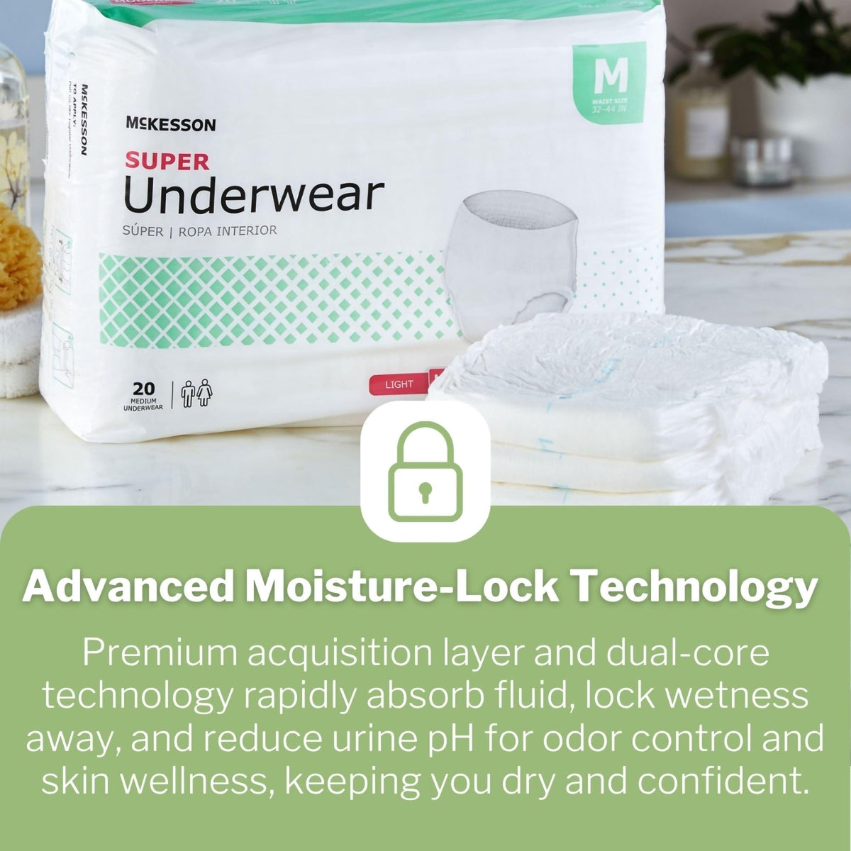 Medium 80 ct Incontinence Underwear R66061