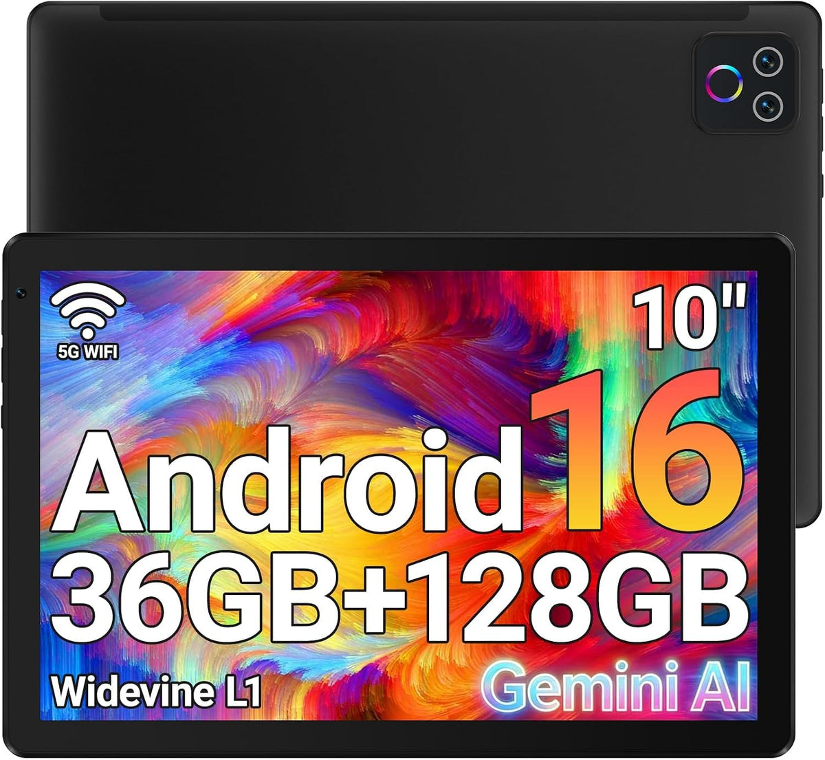 10.1" Android 16 Tablet Octa-core 36GB+128GB Dual Camera A11033