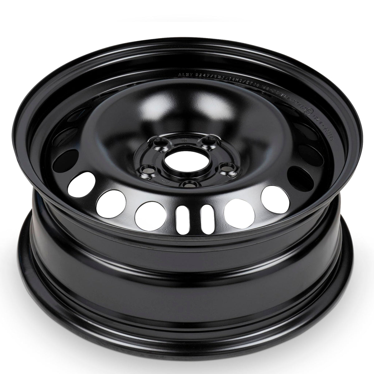 16 Inch Black Painted Steel Rim J966