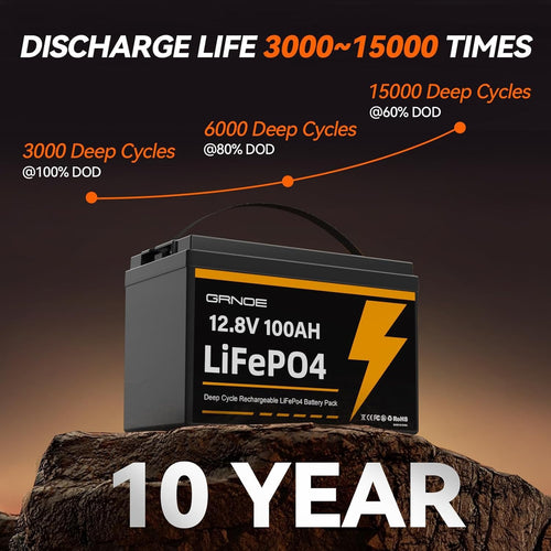 12V 100Ah LiFePO4 Lithium Battery 2 Pack F339
