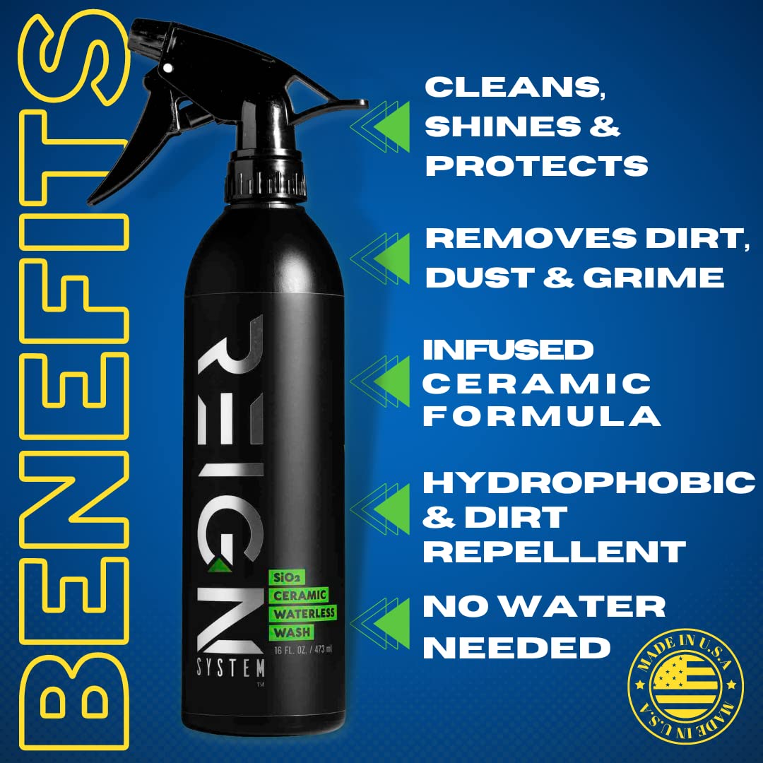 Ceramic Waterless Car Wash Spray with SiO2 Wax, 16 oz O6089