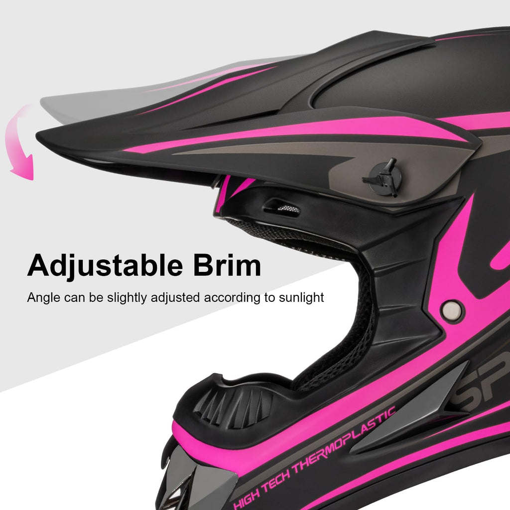 Kids DOT Approved Full Face Motocross Helmet X869218