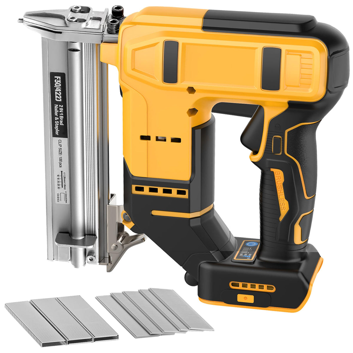 18 Gauge 2 in 1 Cordless Brad Nailer Staple Gun U8900