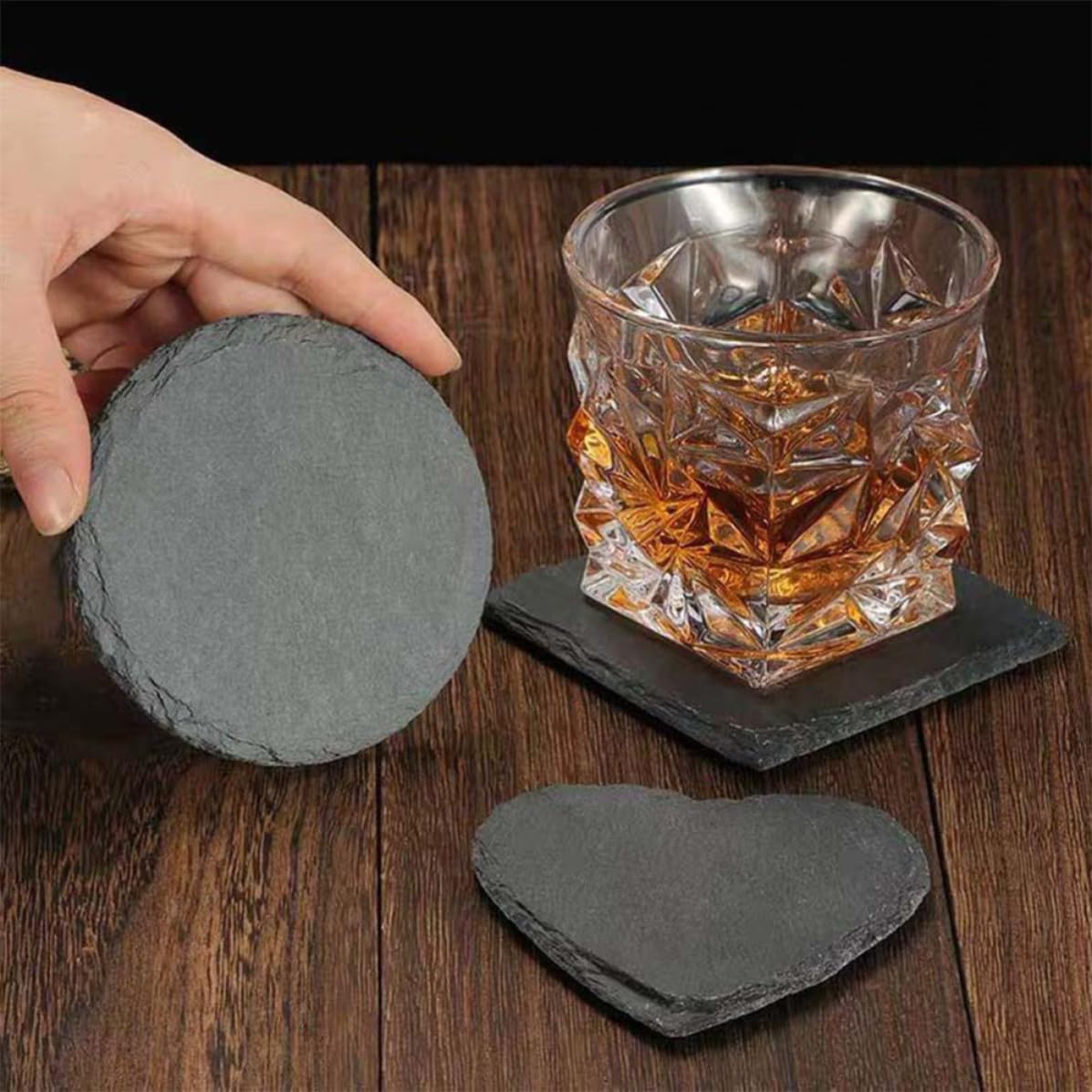 Natural Stone Coasters Set 12pcs V955213