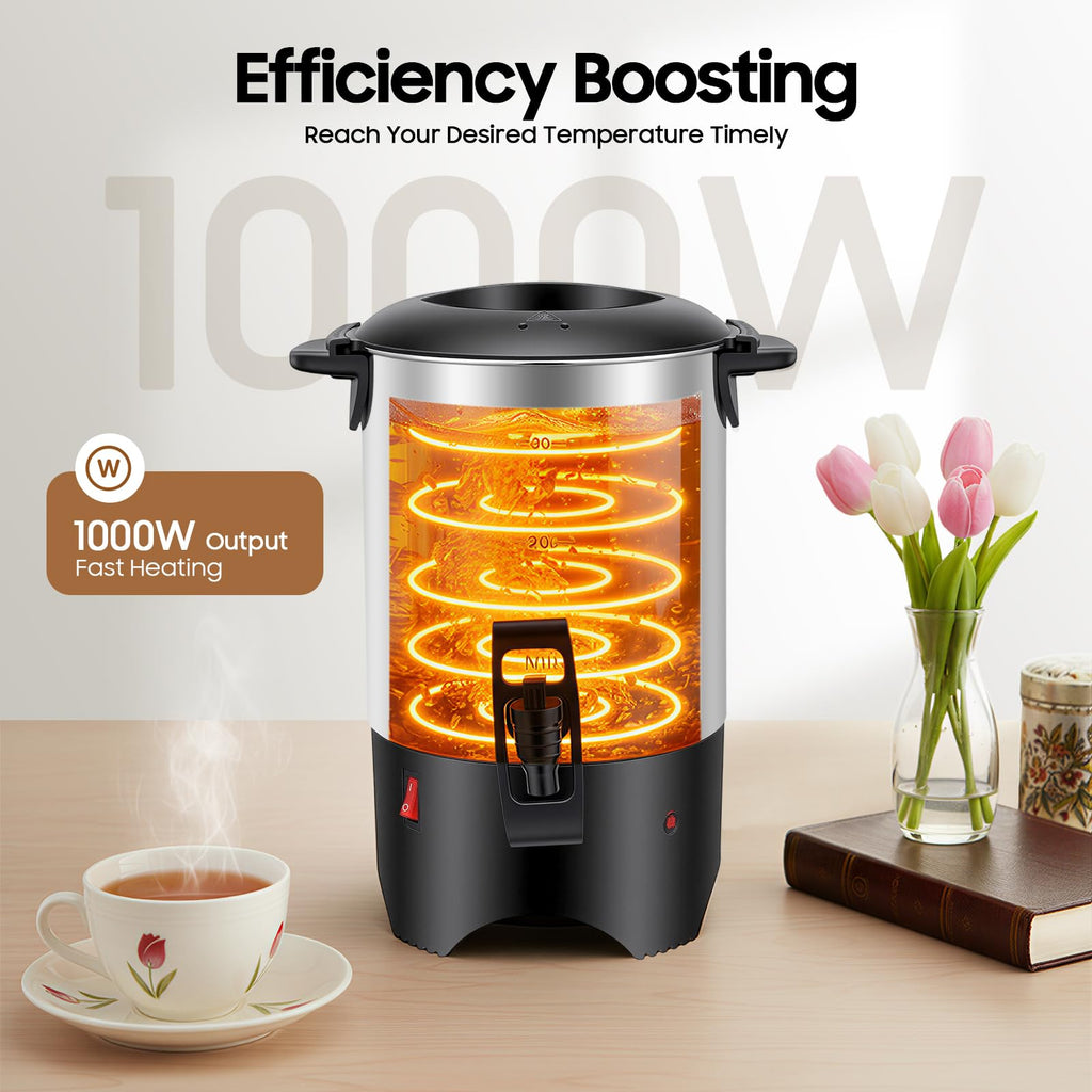 30 Cups Stainless Steel Electric Coffee Urn P266