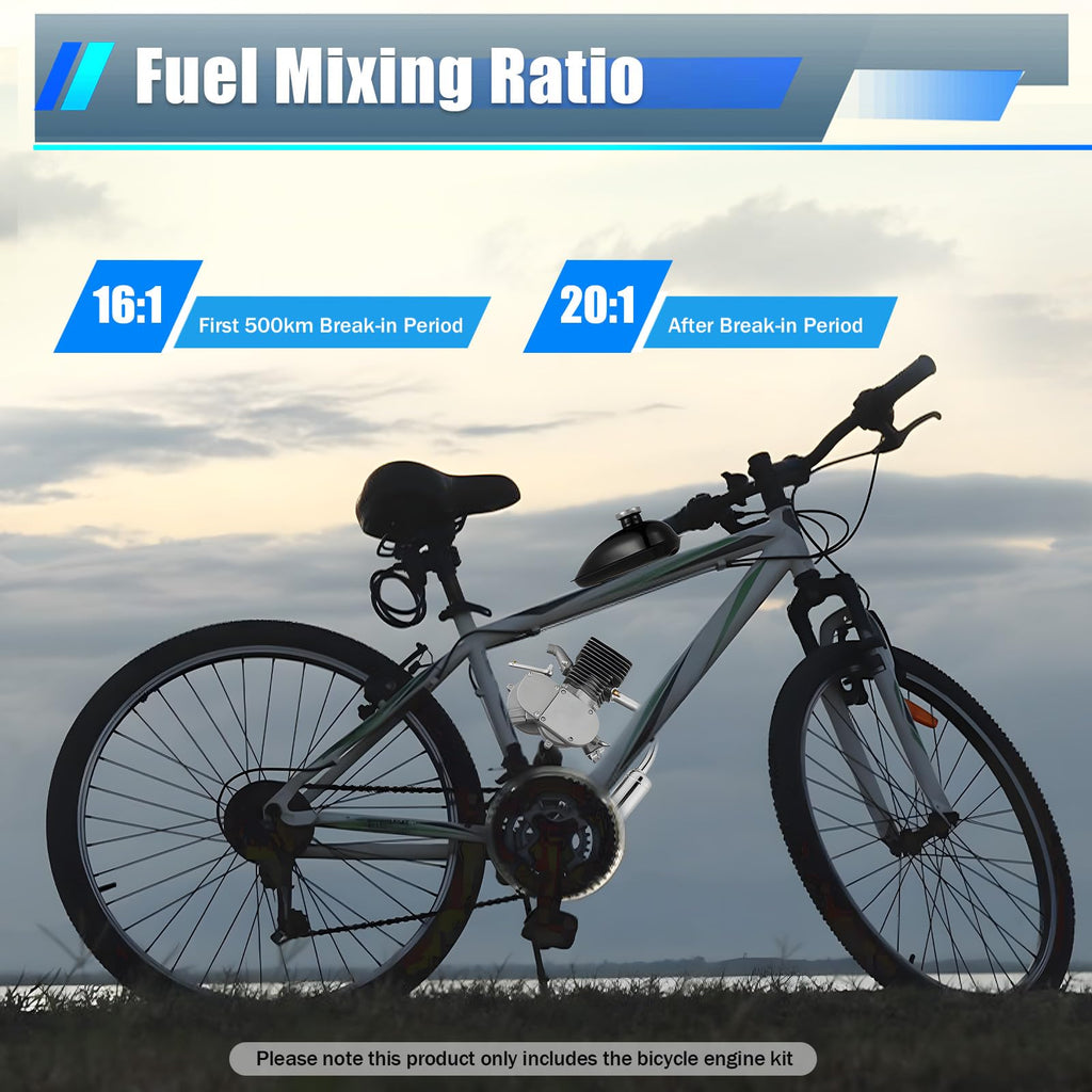 2-Stroke 100cc Bicycle Engine Kit with 44 Tooth Sprocket Q89559