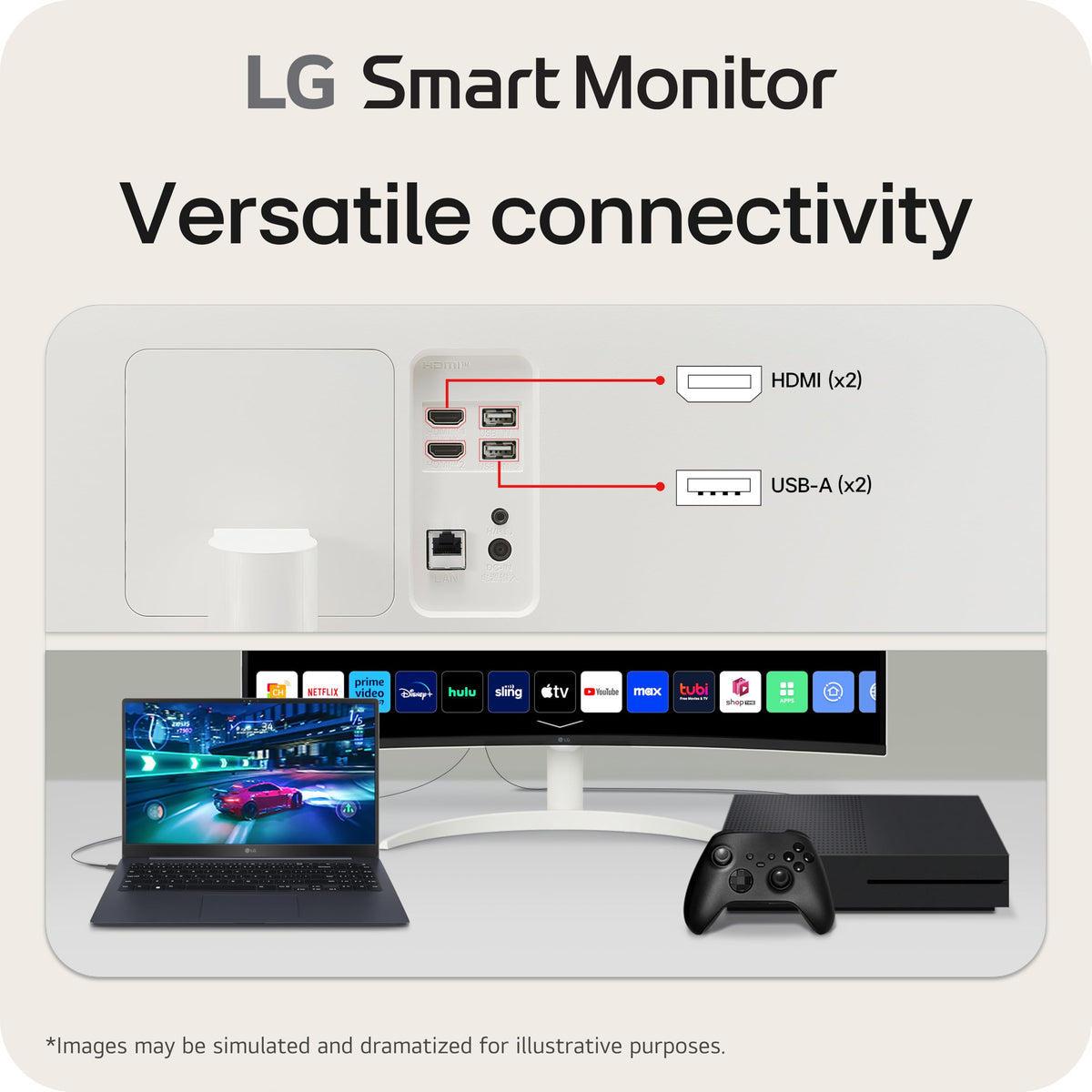 34-inch QHD Curved UltraWide Smart Monitor with Built-in Speaker O420