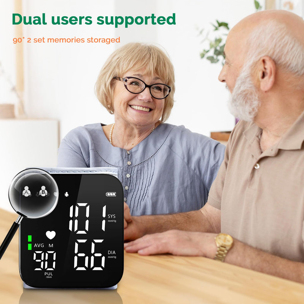 Wrist Blood Pressure Monitor Automatic Talking Digital LED Display A752774