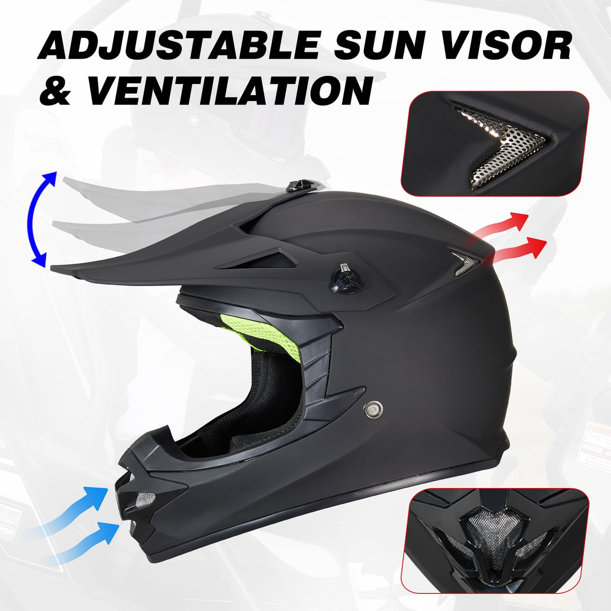 DOT Approved Full Face Motocross Helmet G881174