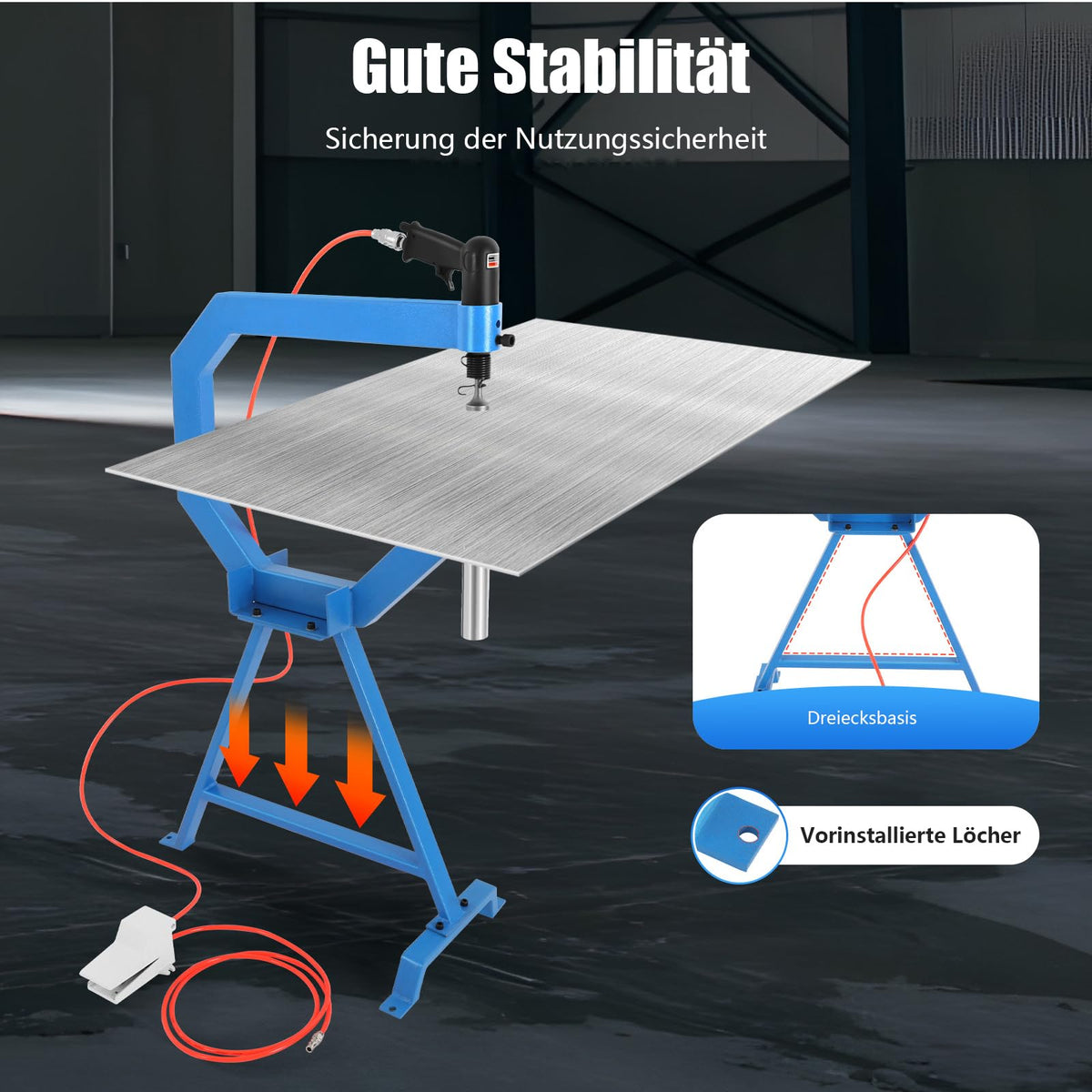 Pneumatic Planishing Hammer with Anvil Dies U701067