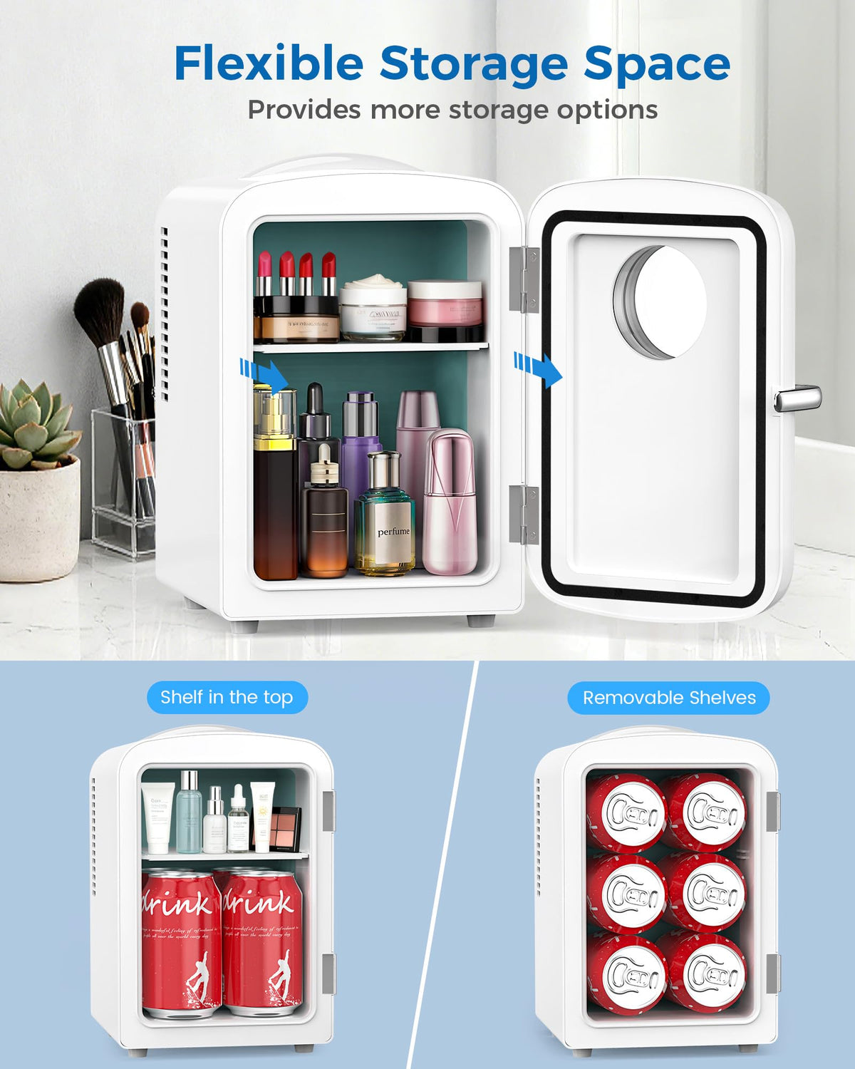 White Mini Fridge Q7587
