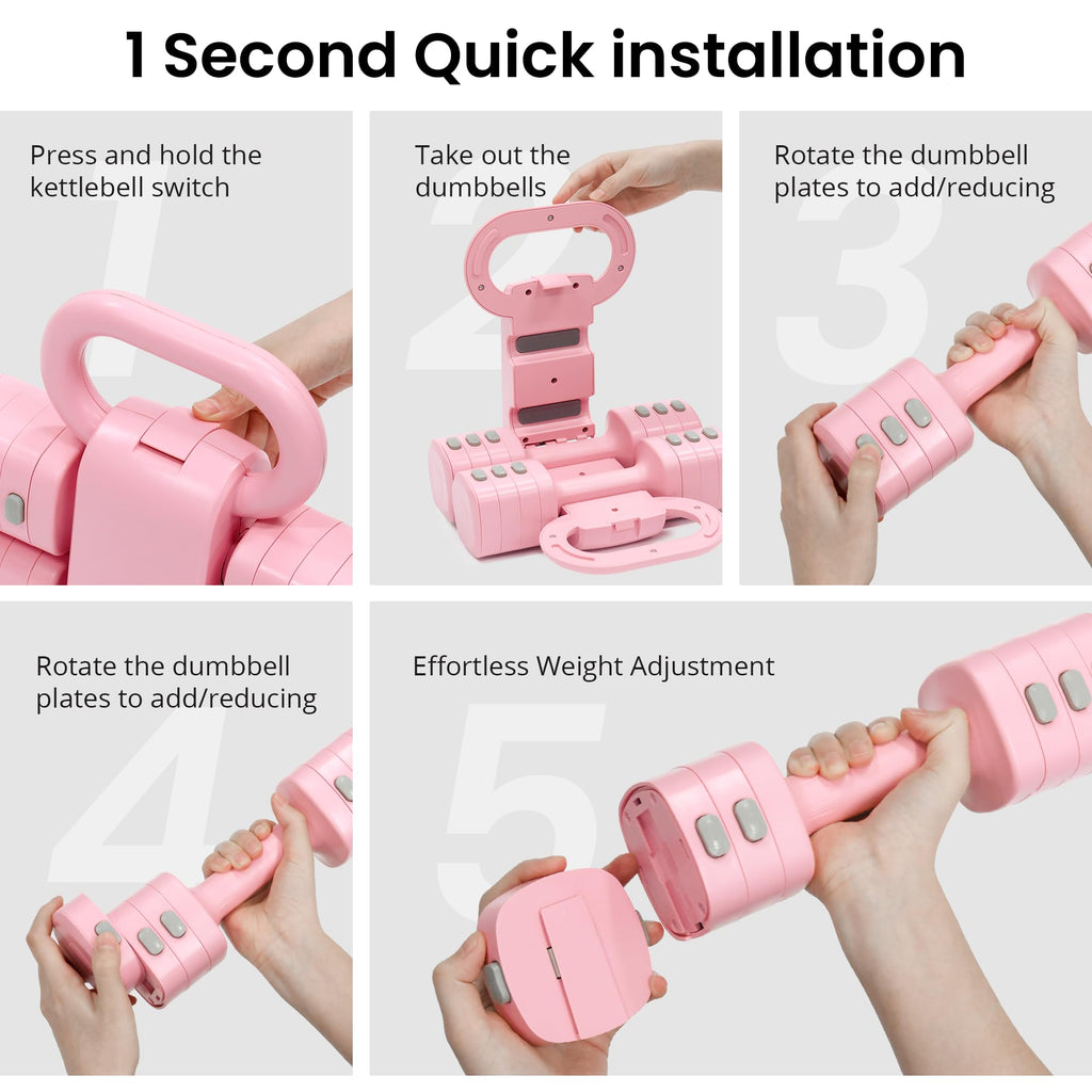 Adjustable Dumbbell Set 2.2lbs to 12.1lbs Z600