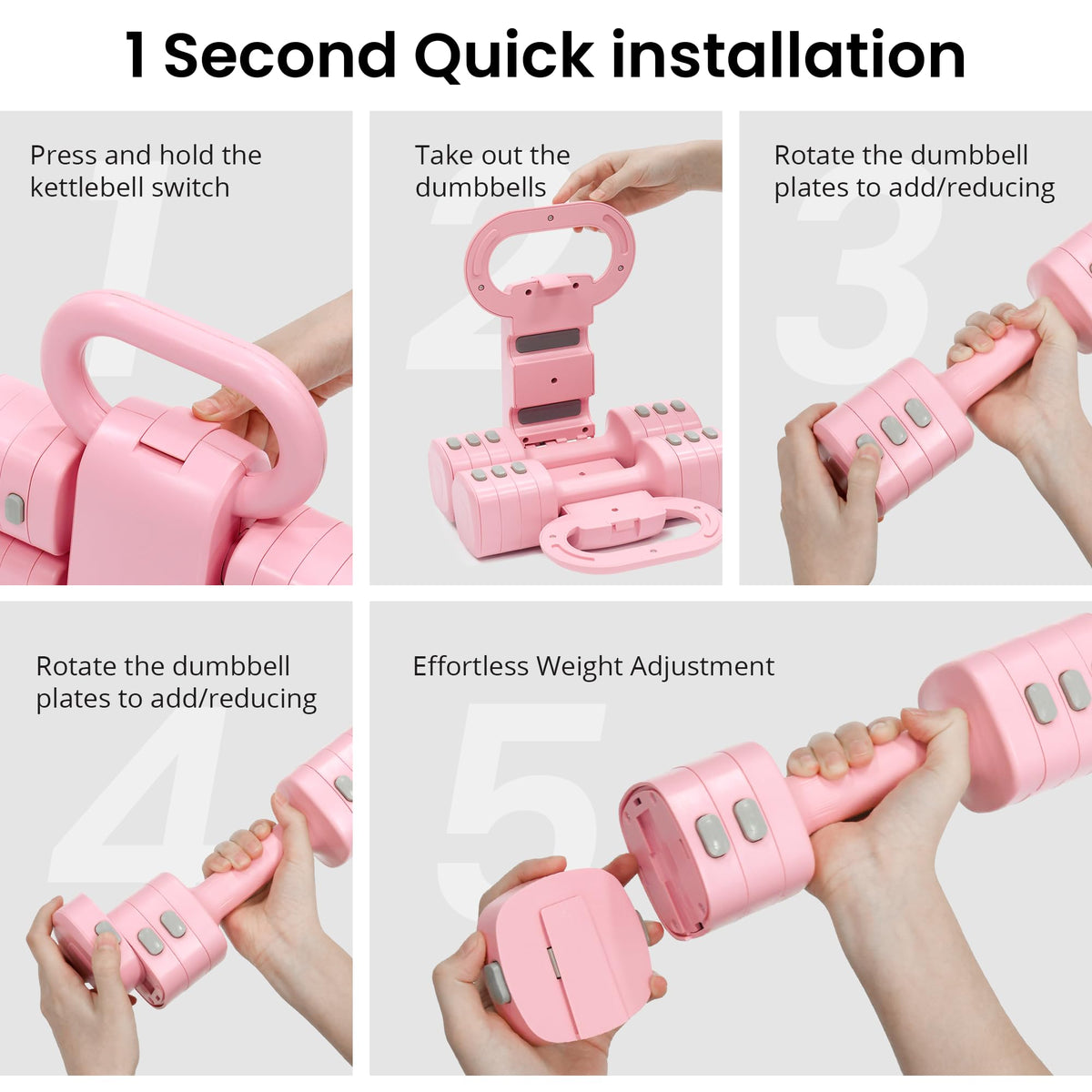Adjustable Dumbbell Set 2.2lbs to 12.1lbs Z600