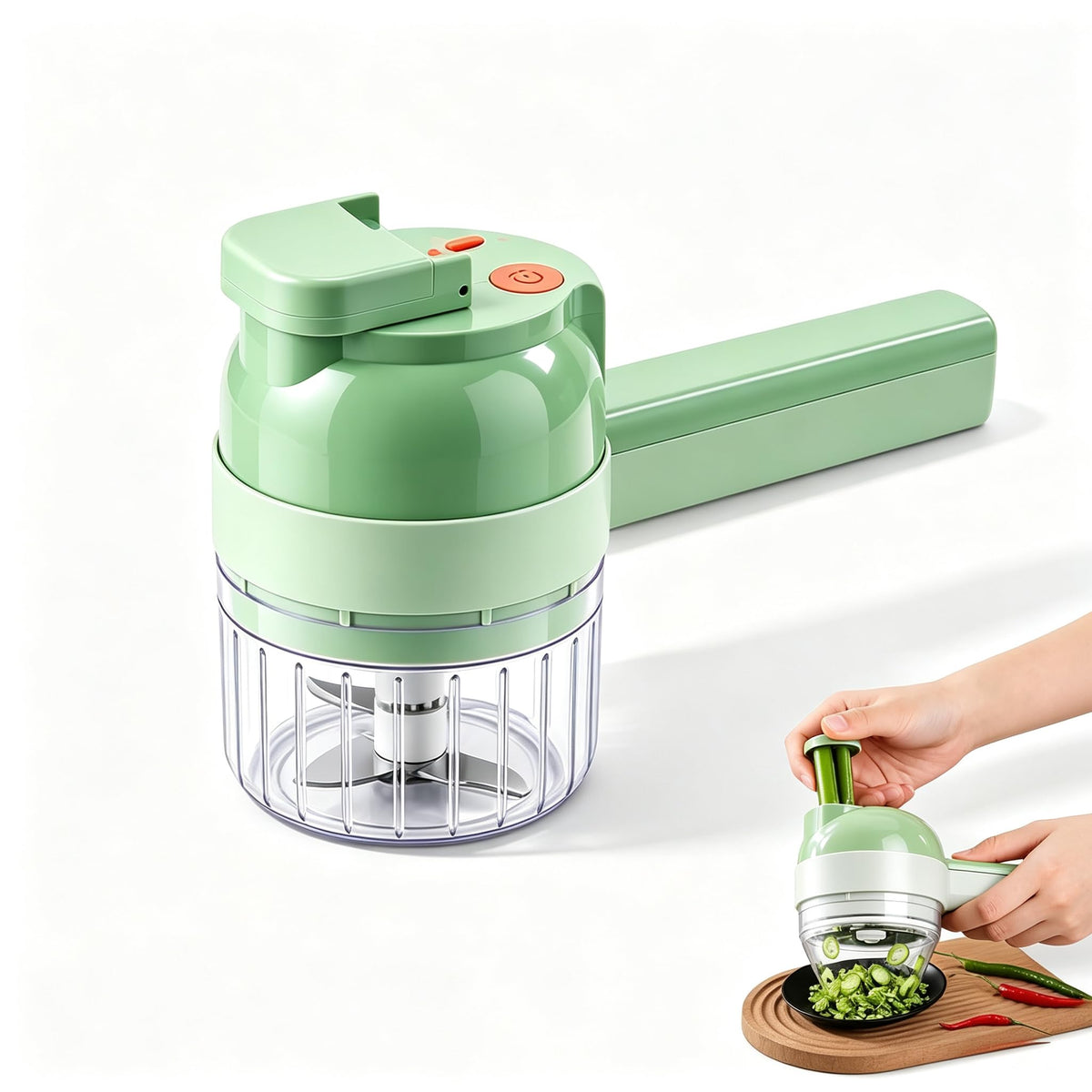 4-In-1 Electric Vegetable Cutter Set Q98652