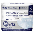 Adult Diapers with Tabs, Medium, 12 Count C831114