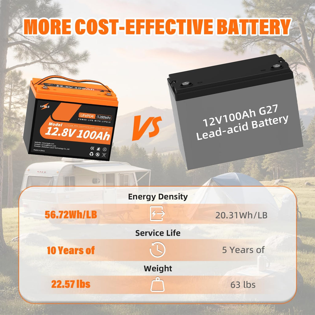 12.8V 100Ah LiFePO4 Deep Cycle Battery X659