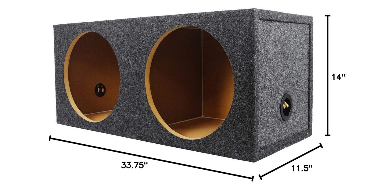 12" Sealed MDF Subwoofer Enclosure Box A21782