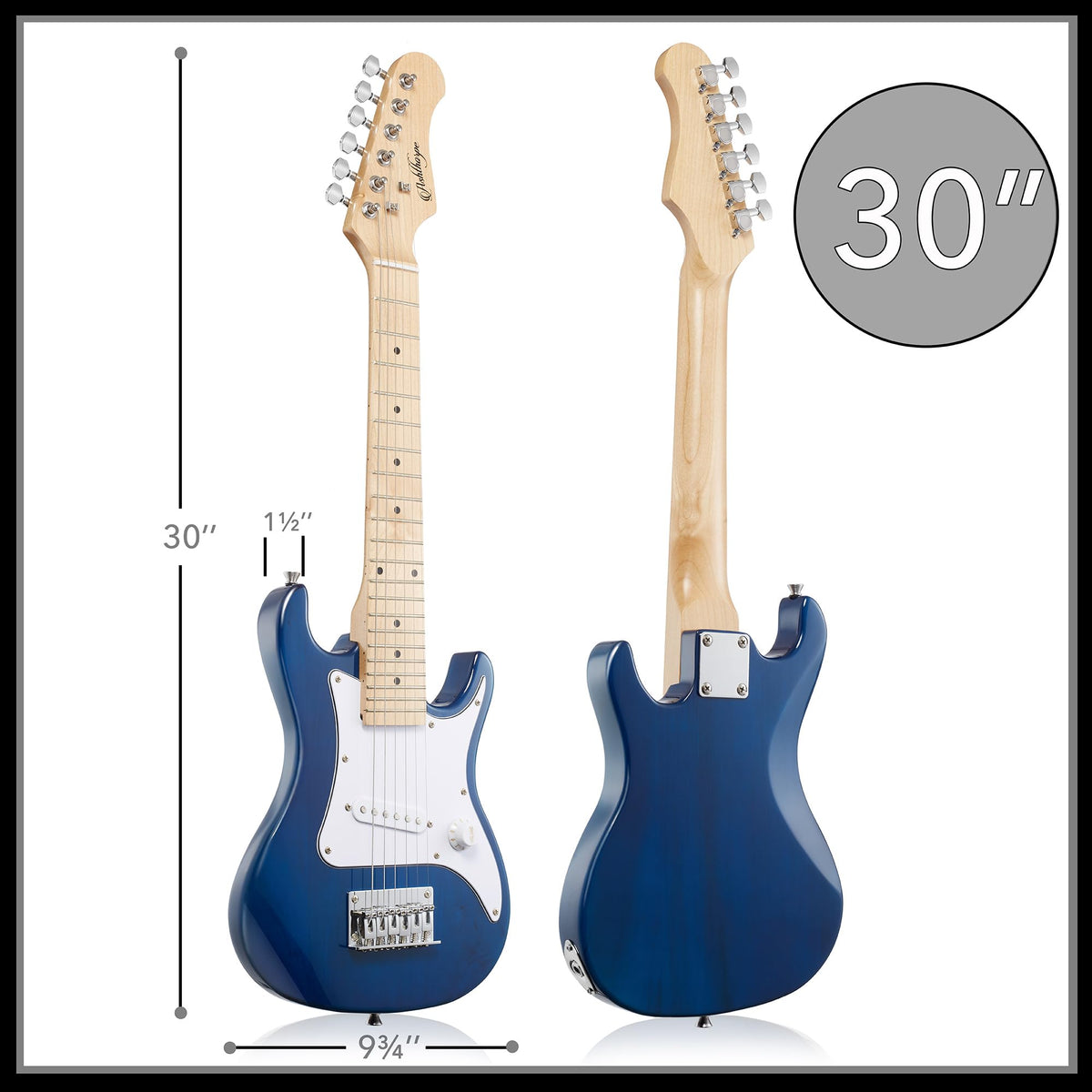 30-inch Kids Electric Guitar Beginner Kit with Amplifier, Blue S8935