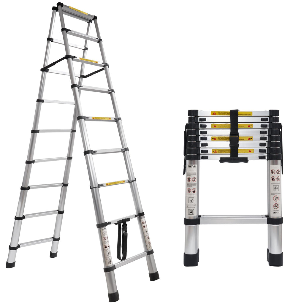 8.53 FT Aluminum Telescoping Ladder T117