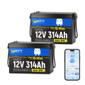 12V 314Ah LiFePO4 Battery 2 Pack Y442598