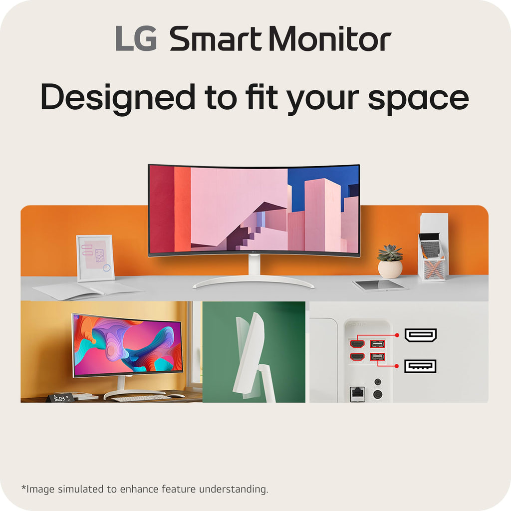 34-inch QHD Curved UltraWide Smart Monitor with Built-in Speaker O420