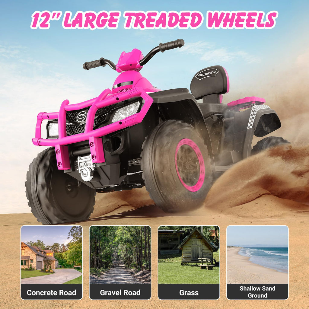 24V 2 Seater 4WD Off-Road Ride on ATV X379748