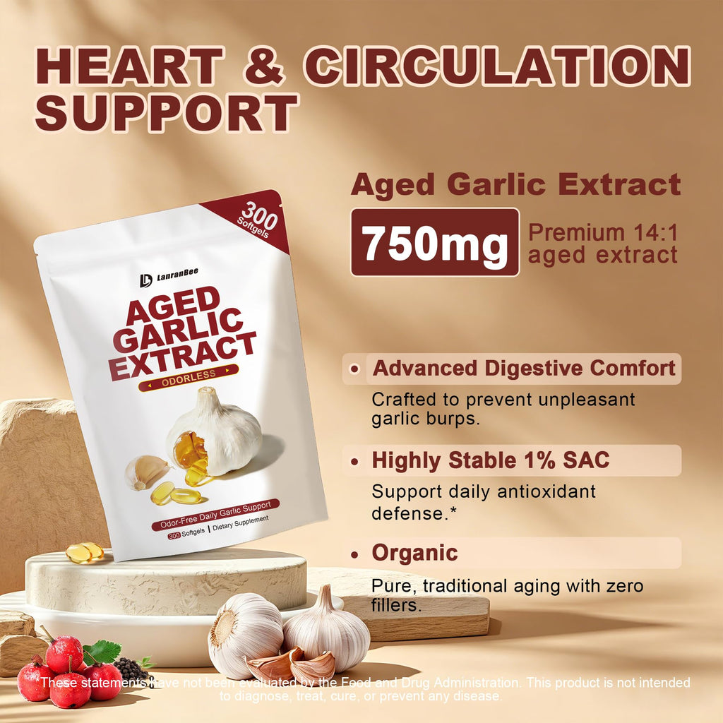 Aged Garlic Extract 750mg Softgels A93258
