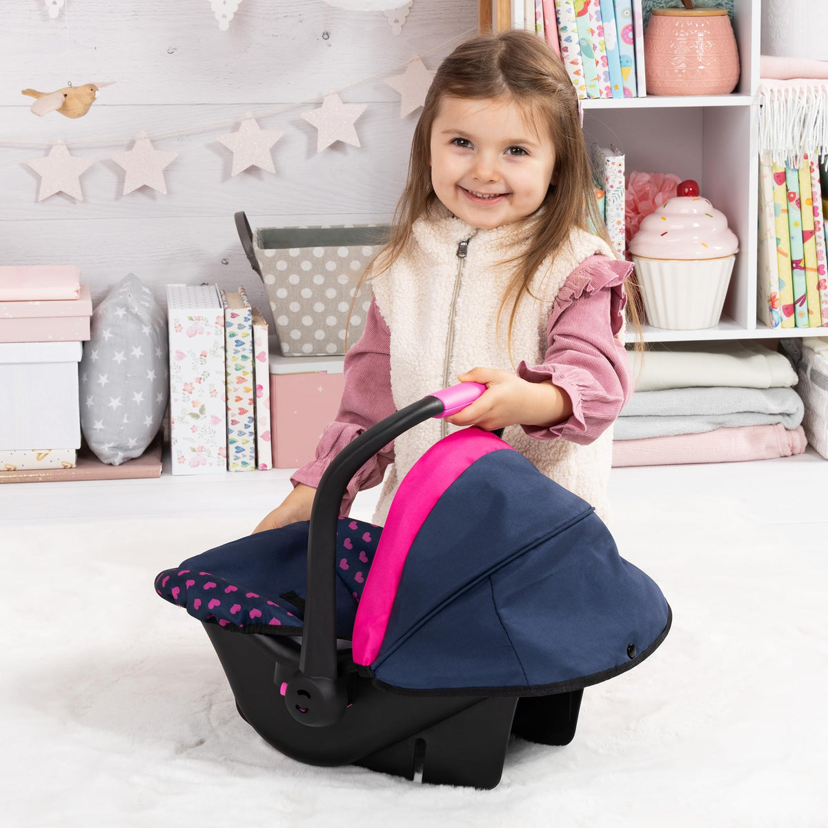 Doll Car Seat with Sun Canopy S84001