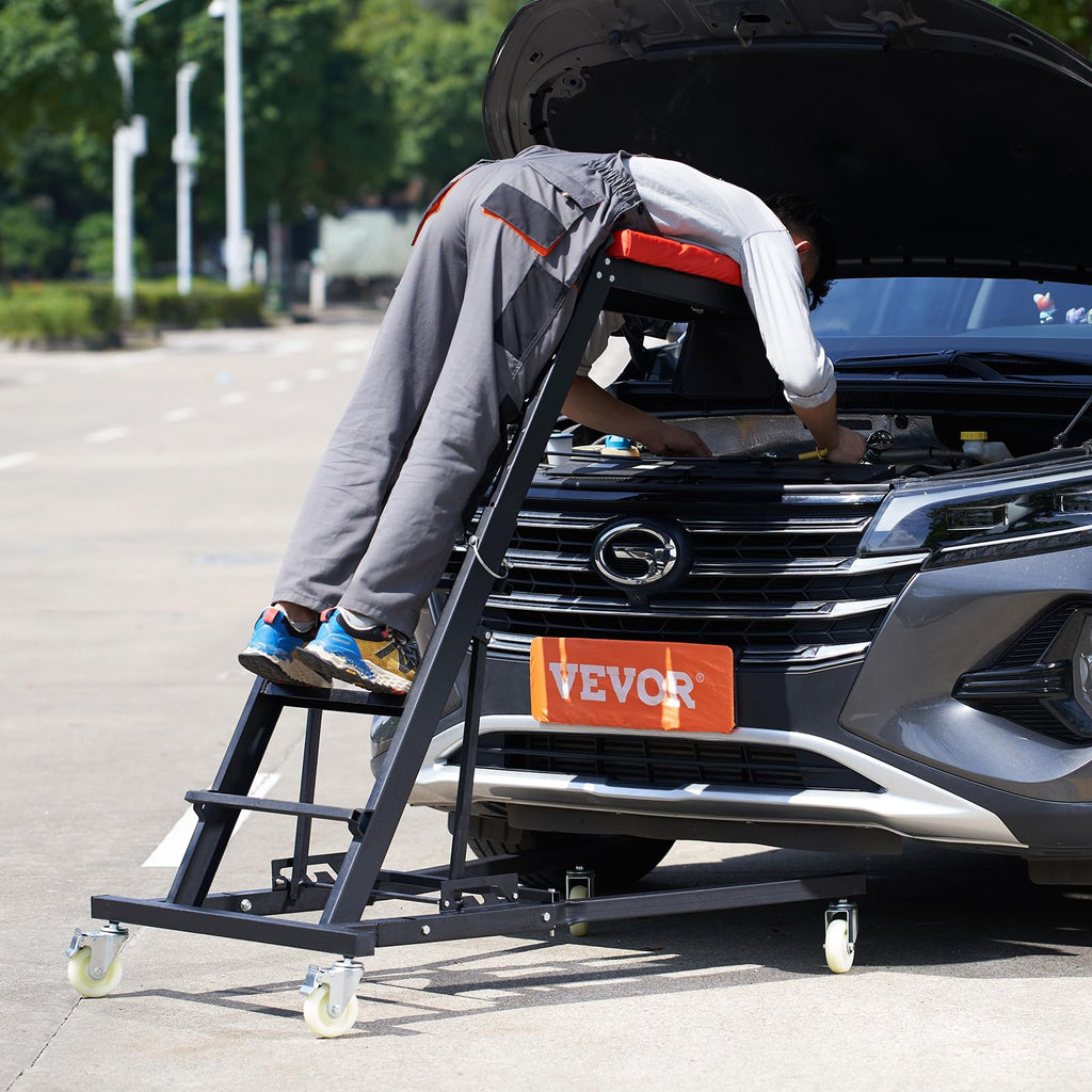 Padded Automotive Creeper with 4 Swivel Wheels H7272