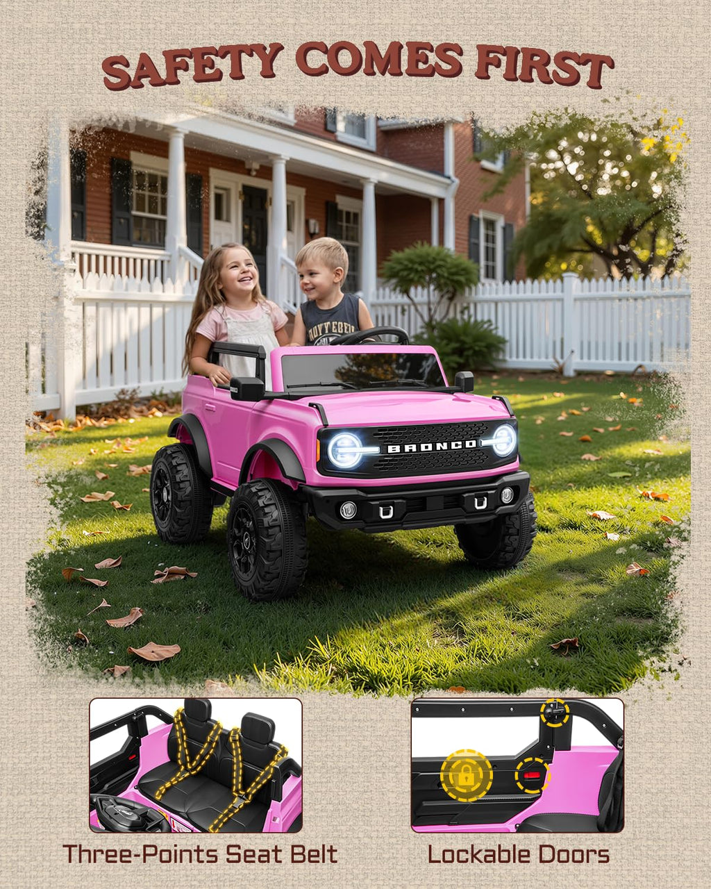 24V 2 Seater Electric Ride on Truck with Remote Control A945346