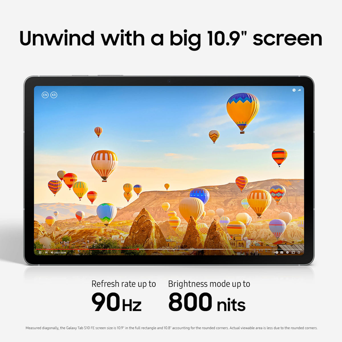 128GB 8GB RAM 5G WiFi 6E 10.9” LCD Android 15 Tablet Gray Q456