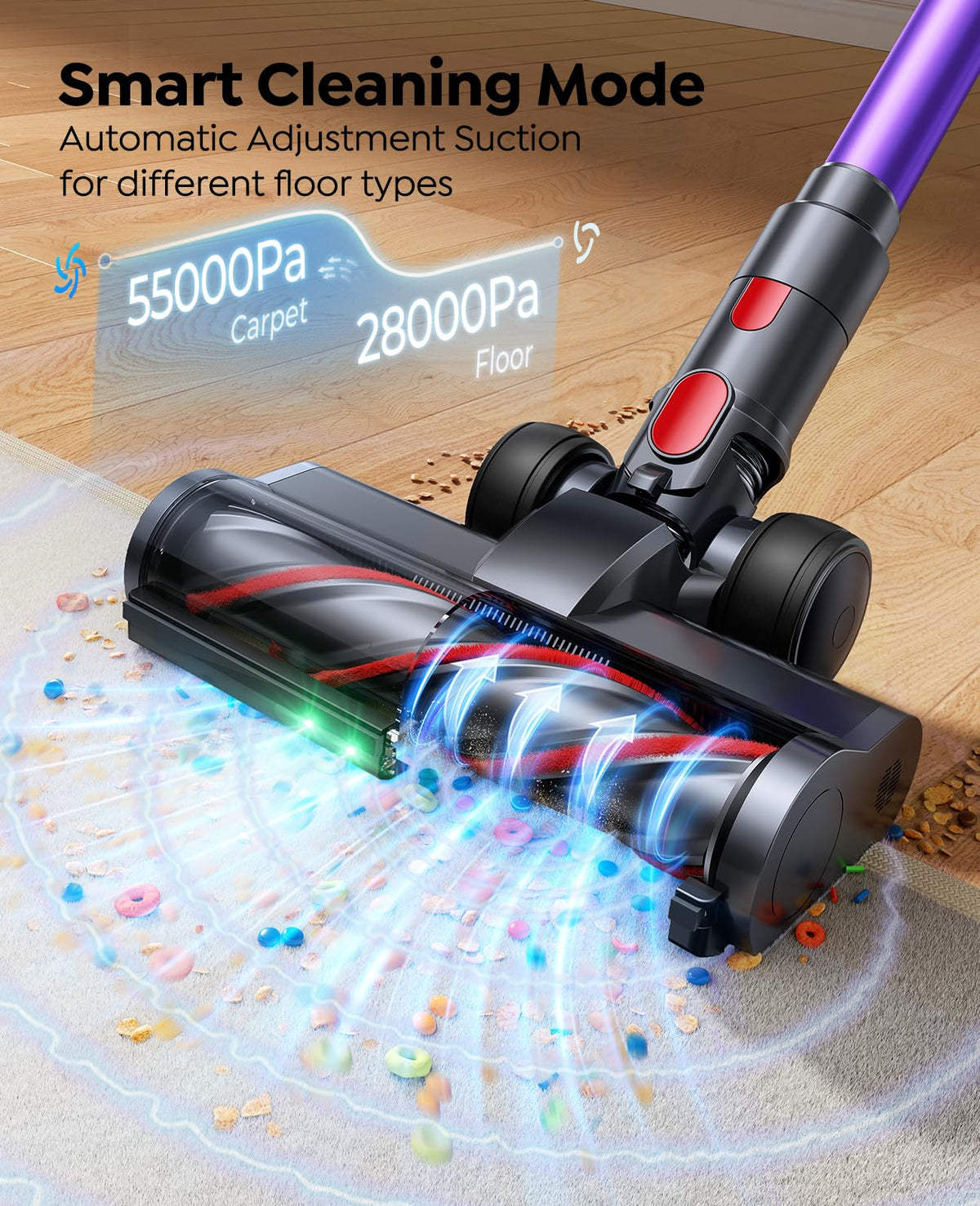 Cordless Stick Vacuum Cleaner 55KPa 650W Q944