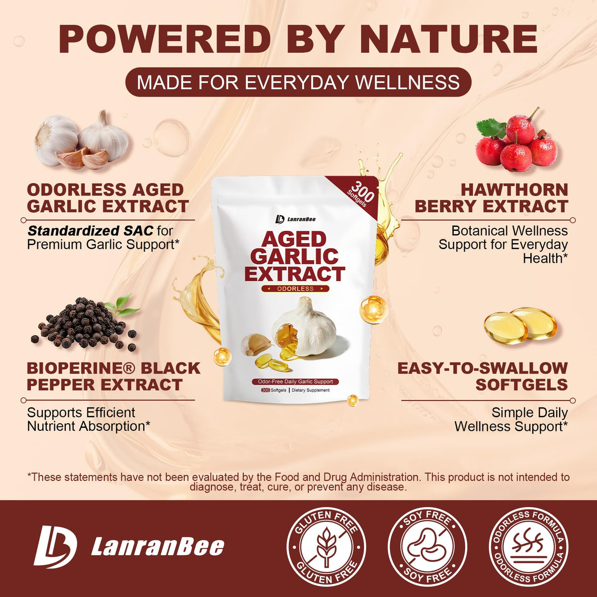 Aged Garlic Extract 750mg Softgels A93258