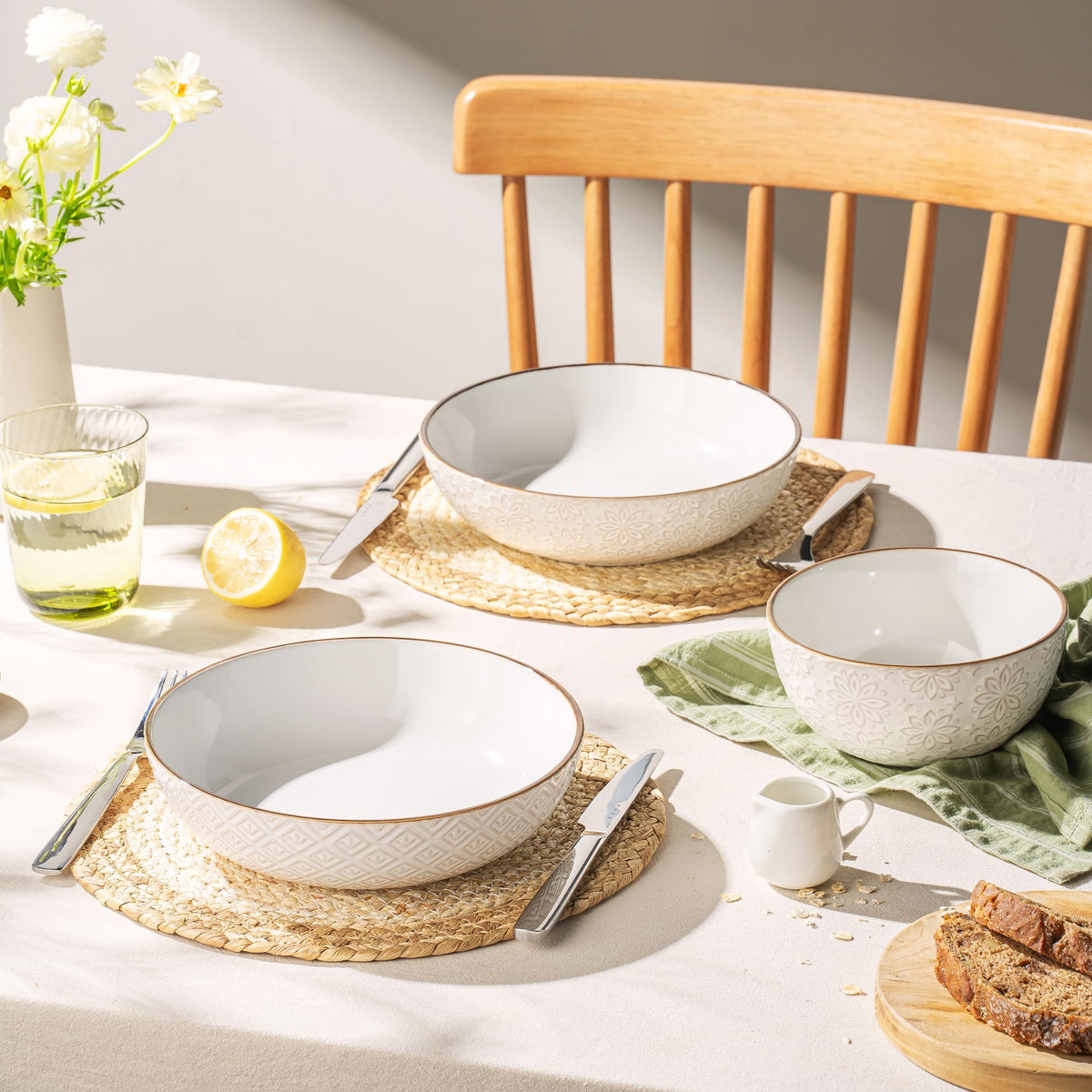 36 oz Set of 4 Ceramic Pasta Bowl T50920