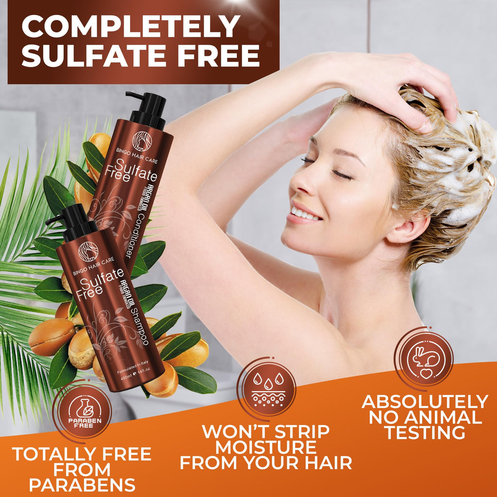Sulfate Free Argan Oil Shampoo and Conditioner Set X948718