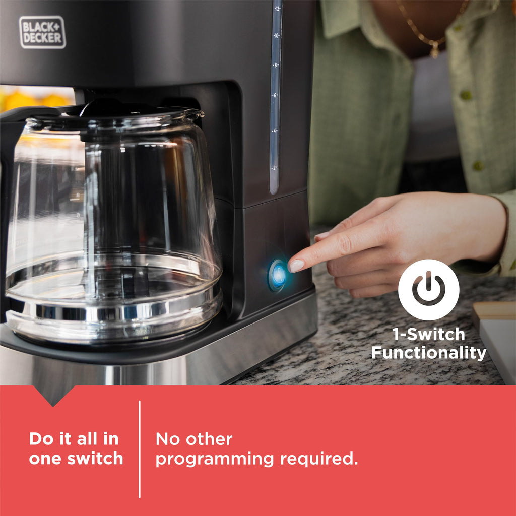 12-Cup Stainless Steel Drip Coffee Maker N654