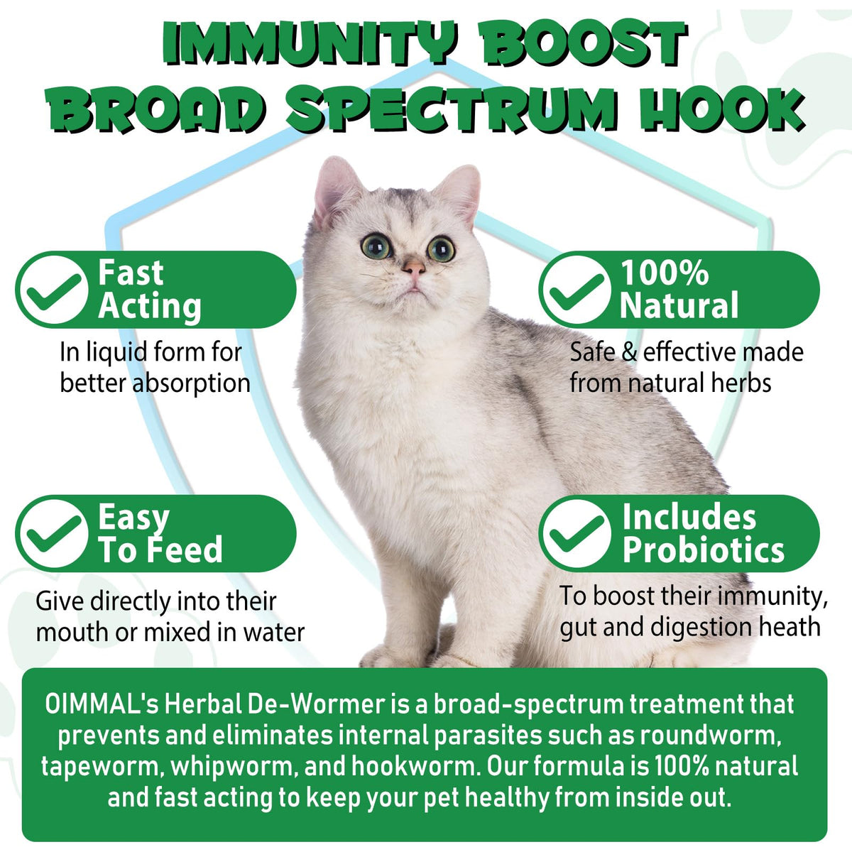 Herbal Cat Supplement Drops with Probiotic 60ml X85942