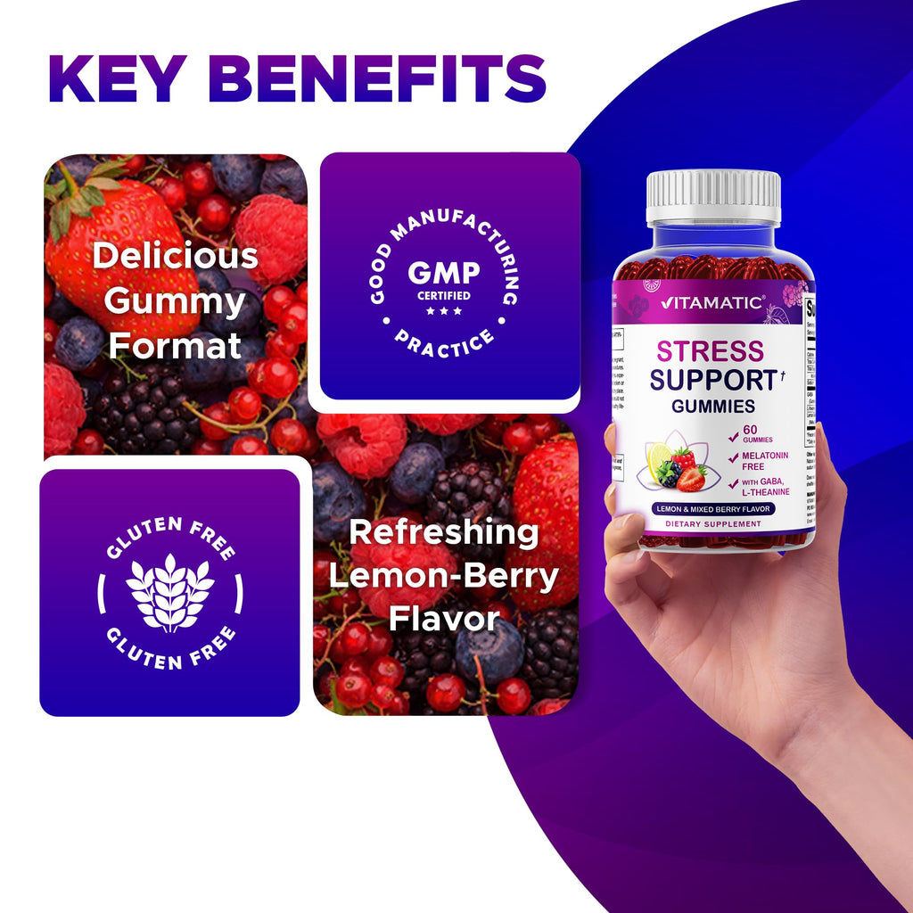 Lemon & Mixed Berry Flavor 60 Gummies Vegan Non-GMO Gluten-Free L668