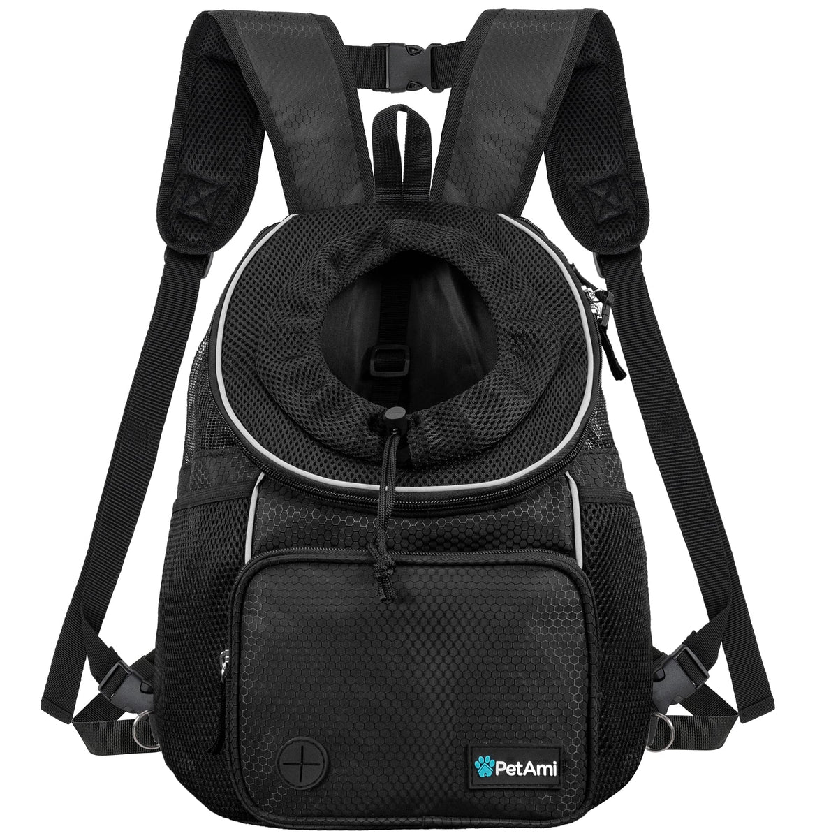 Adjustable Dog & Cat Carrier Backpack, Black B1249