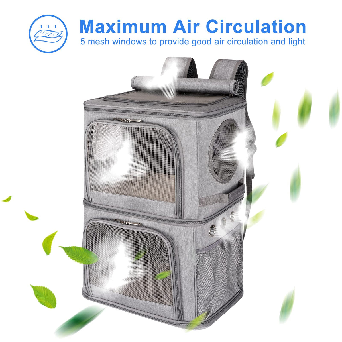 Extra Large Double Pet Carrier Backpack W4535