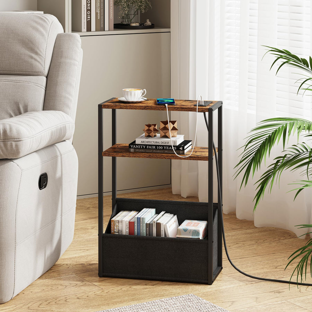 Narrow Side Table with Charging Station X118392