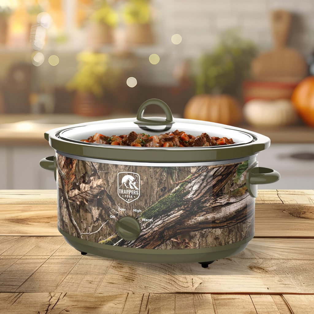 7 Quart Oval Slow Cooker Pot with Heat Settings J71874