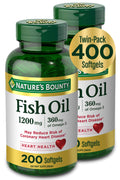 Fish Oil 1200mg 200 Softgels Pack of 2 A87450