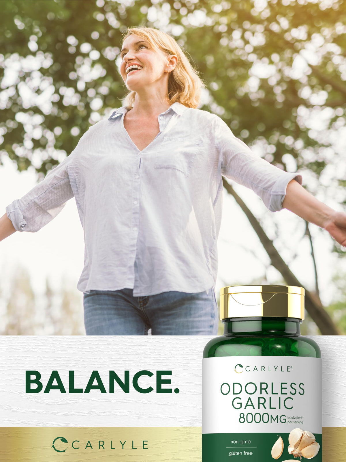Odorless Garlic Softgels Supplement 300 Count L35839