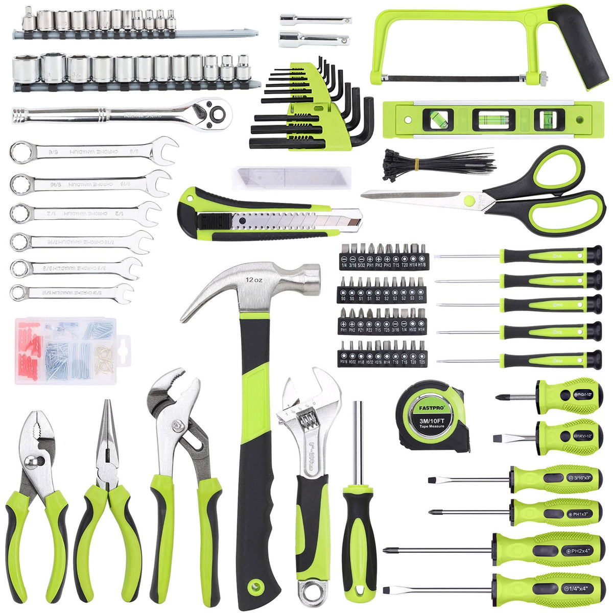 267-Piece Home Tool Set with 13-Inch Tool Bag R83927