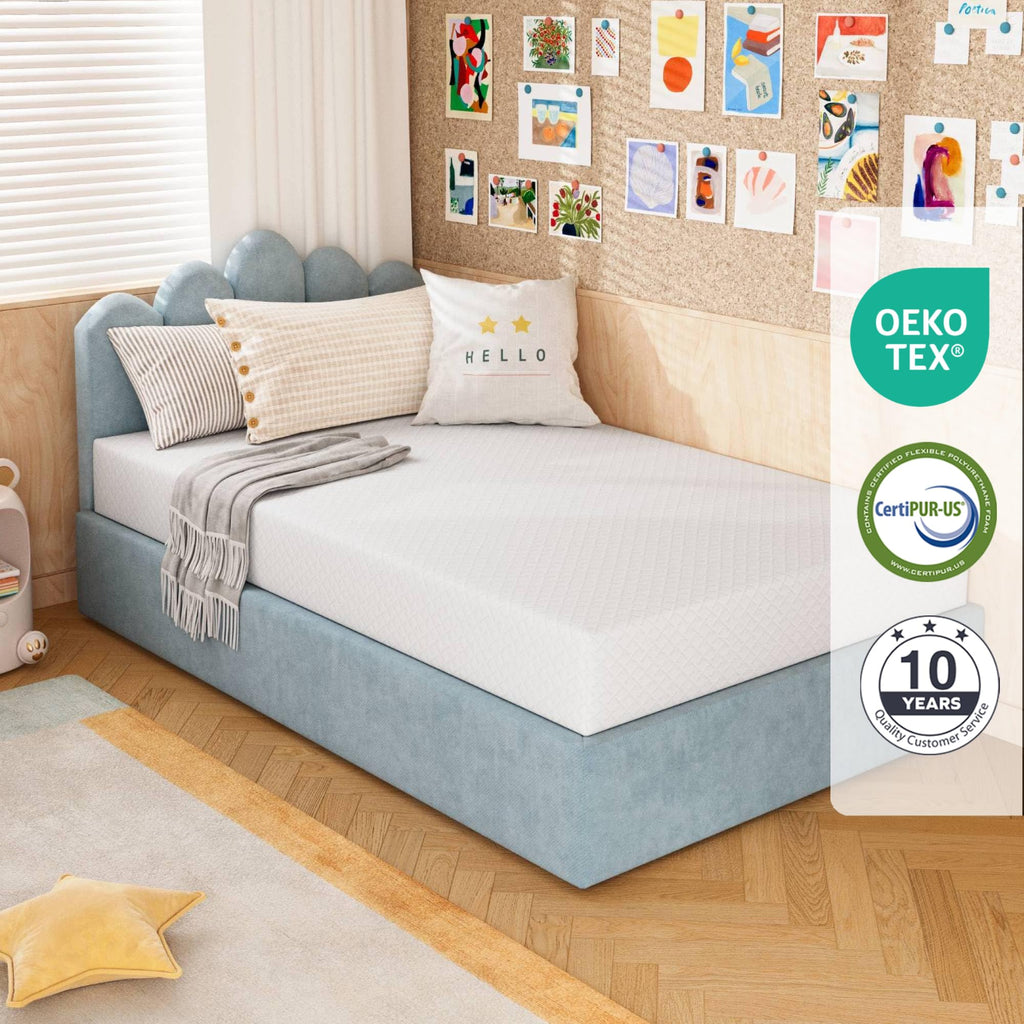 5 Inch Green Tea Memory Foam Twin Mattress V924