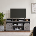 65" Grey TV Stand with Sliding Doors M8926