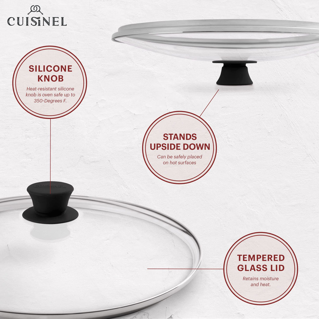 12 inch Tempered Glass Lid Oven Safe Y5839