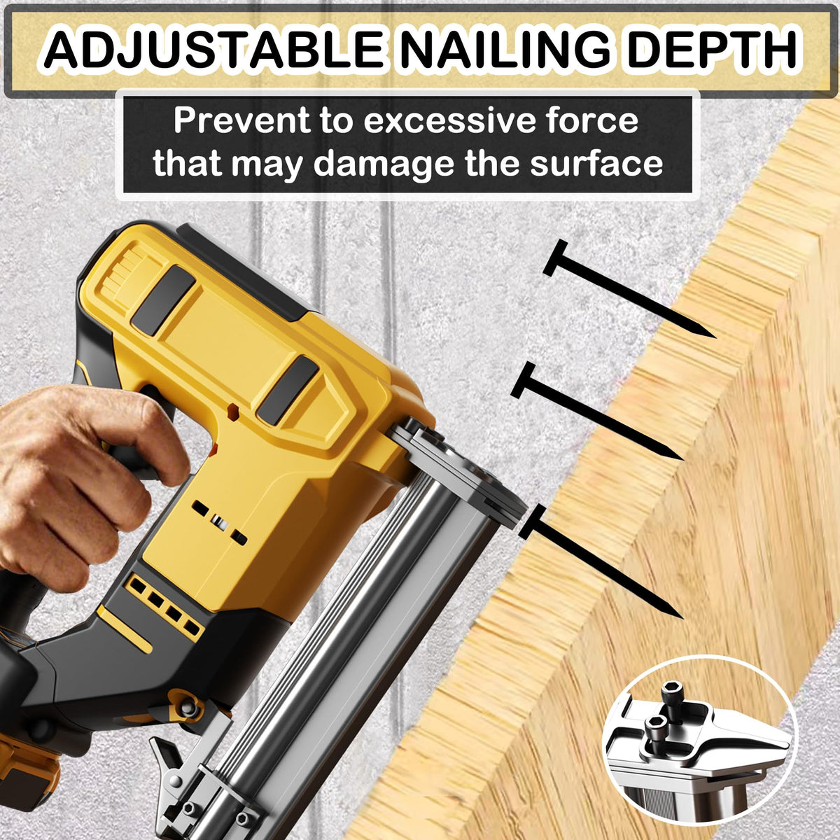 18 Gauge 2 in 1 Cordless Brad Nailer Staple Gun U8900